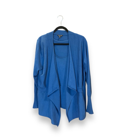 Eileen Fisher Cardigan Set Merino Wool Vest Sweater Light Blue, Size L - Picture 2 of 10